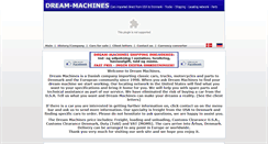 Desktop Screenshot of dream-machines.dk