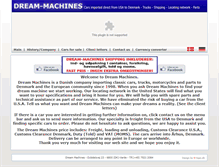Tablet Screenshot of dream-machines.dk